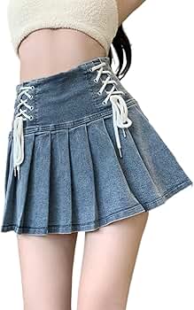Riu Rちゃん　High waist denim short skirt High waist denim short skirt – Riu